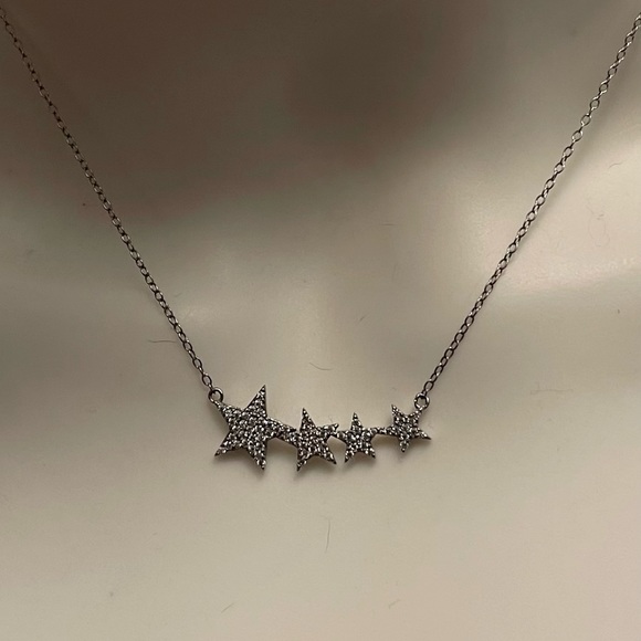 Adornia Crystal Shooting Star .925 Sterling Necklace - Picture 4 of 8